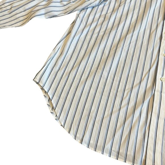 Polo by Ralph Lauren Andrew Stripe Long Sleeve Button-Down Dress Shirt Size 18 - Picture 6 of 12